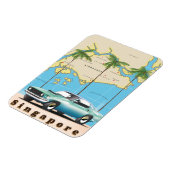 kaart van Singapore Magneet (Linkerzijde)