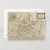 Kaart van Sint-Petersburg Rusland, 1737 (Voorkant / Achterkant)