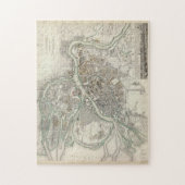 kaart van Sint-Petersburg Rusland (1834) Legpuzzel (Verticaal)