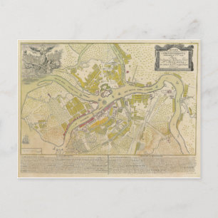 Kaart van Sint-Petersburg Rusland in 1737