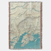 Kaart van Slapem van Central Alaska Deken (Voorkant Verticaal)