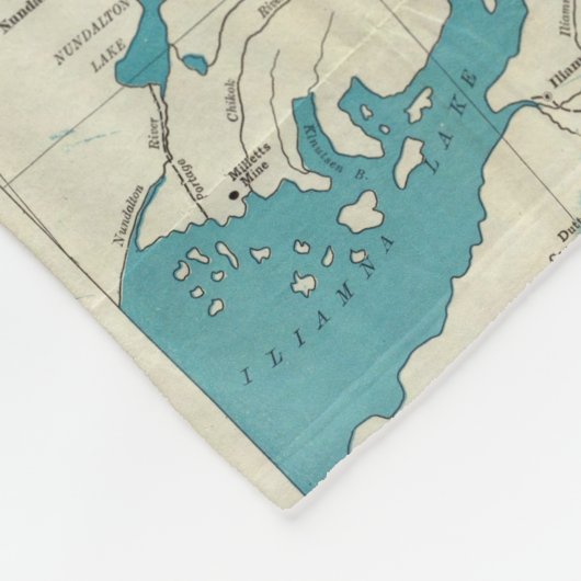 Kaart van Slapem van Central Alaska Fleece Deken (Hoek)