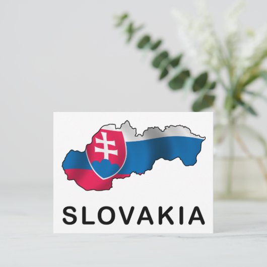 Kaart van Slowakije (Staand voorkant)