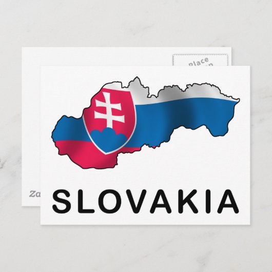 Kaart van Slowakije (Voorkant / Achterkant)