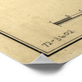 Kaart van Somerset County, New Jersey (1781) Poster (Hoek)