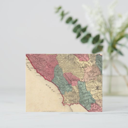 Kaart van Sonoma County California (Staand voorkant)