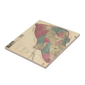 Kaart van Sonoma County California Tegeltje (Zijkant)