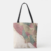 Kaart van Sonoma County California Tote Bag (Achterkant)