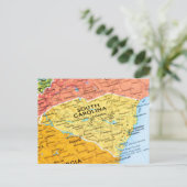 Kaart van South Carolina (Staand voorkant)