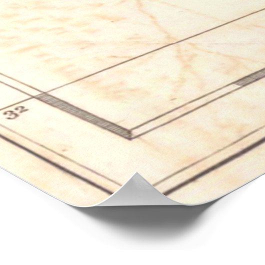  kaart van South Carolina (1779) Poster (Hoek)