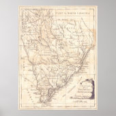  kaart van South Carolina (1779) Poster (Voorkant)