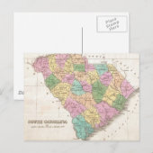  kaart van South Carolina (1827) (Voorkant / Achterkant)