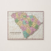  kaart van South Carolina (1827) Legpuzzel (Horizontaal)