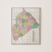  kaart van South Carolina (1827) Legpuzzel (Verticaal)