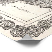 kaart van South Carolina (1855) Poster (Hoek)