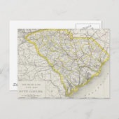  kaart van South Carolina (1889) (Voorkant / Achterkant)