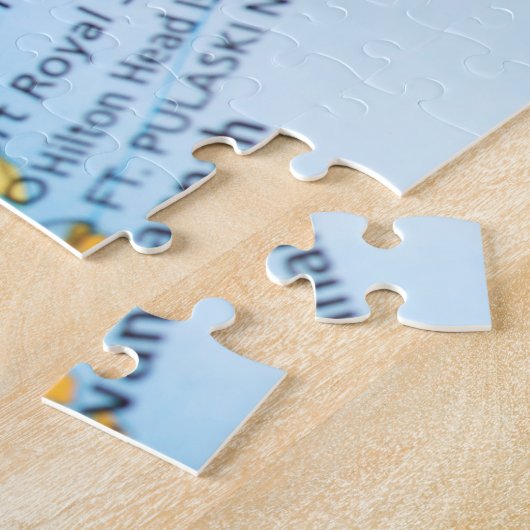 Kaart van South Carolina Legpuzzel (Zijkant)