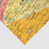 Kaart van South Carolina Tissuepapier (Detail)