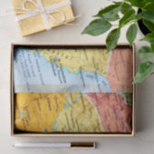 Kaart van South Carolina Tissuepapier (Geschenk)