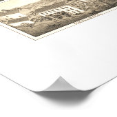  kaart van South Coventry, CT vanaf 1878 Poster (Hoek)