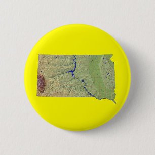 Kaart van South Dakota Button