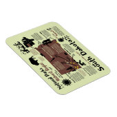 Kaart van South Dakota National Parks Magneet (Rechterzijde)