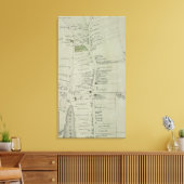  kaart van Southampton New York (1873) Canvas Afdruk (Insitu (Woonkamer))