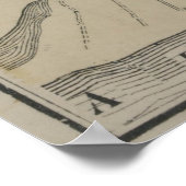  kaart van Southampton NY (1873) Poster (Hoek)