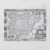 Kaart van Spanje (Voorkant)