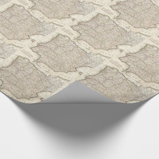 kaart van Spanje (1775) Cadeaupapier (Hoek)