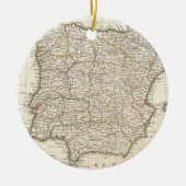  kaart van Spanje (1775) Keramisch Ornament (Voorkant)