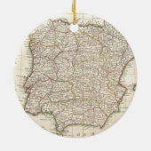  kaart van Spanje (1775) Keramisch Ornament (Achterkant)