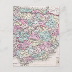 kaart van Spanje (1855)