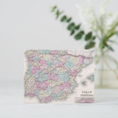  kaart van Spanje (1855) (Staand voorkant)