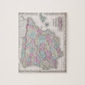  kaart van Spanje (1855) Legpuzzel (Verticaal)