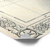 kaart van Spanje en Frankrijk (1865) Poster (Hoek)