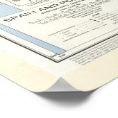  kaart van Spanje en Portugal (1943) Poster (Hoek)