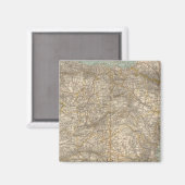 Kaart van Spanje en Portugal Atlas Magneet (Voorkant / Achterkant)