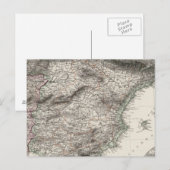 Kaart van Spanje en Portugal door Stieler (Voorkant / Achterkant)