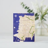 Kaart van Spanje en Portugal, van "Geographia" (Staand voorkant)