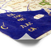 Kaart van Spanje en Portugal, van "Geographia" Poster (Hoek)