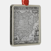 Kaart van Spanje Metalen Ornament (Rechts)