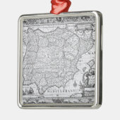 Kaart van Spanje Metalen Ornament (Links)