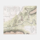  kaart van Sparta Griekenland (1783) Fleece Deken (Voorkant (Horizontaal))