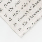  kaart van Sparta Griekenland (1783) Fleece Deken (Hoek)