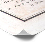  kaart van Sparta Griekenland (1783) Poster (Hoek)