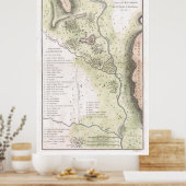  kaart van Sparta Griekenland (1783) Poster (Keuken)