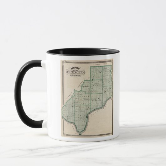 Kaart van Spencer County Mok (Links)