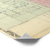 Kaart van Springfield City Poster (Hoek)