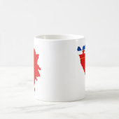 Kaart van SR Bosnië en Herzegovina 1945 Koffiemok (Center)